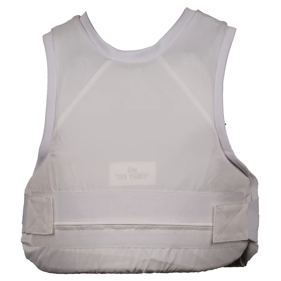 Chaleco interior blanco, vista frontal