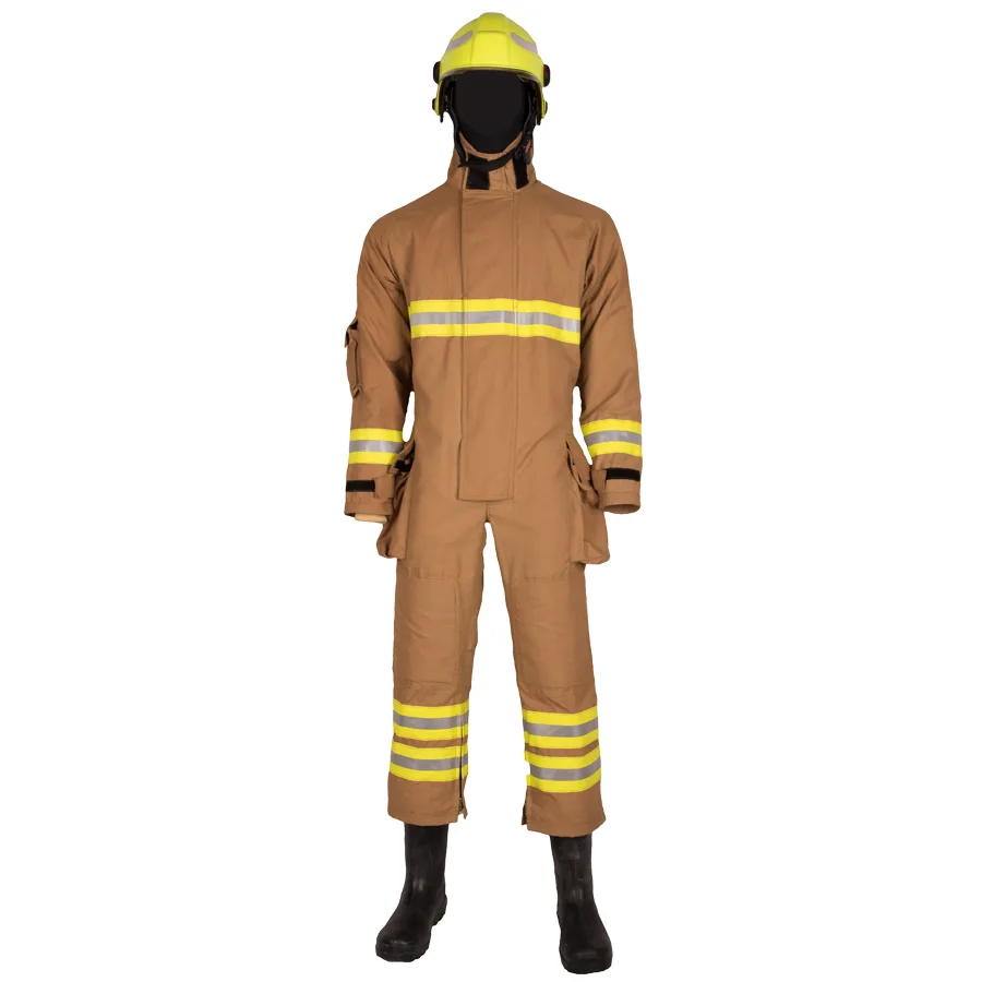 Mono de bombero, vista frontal